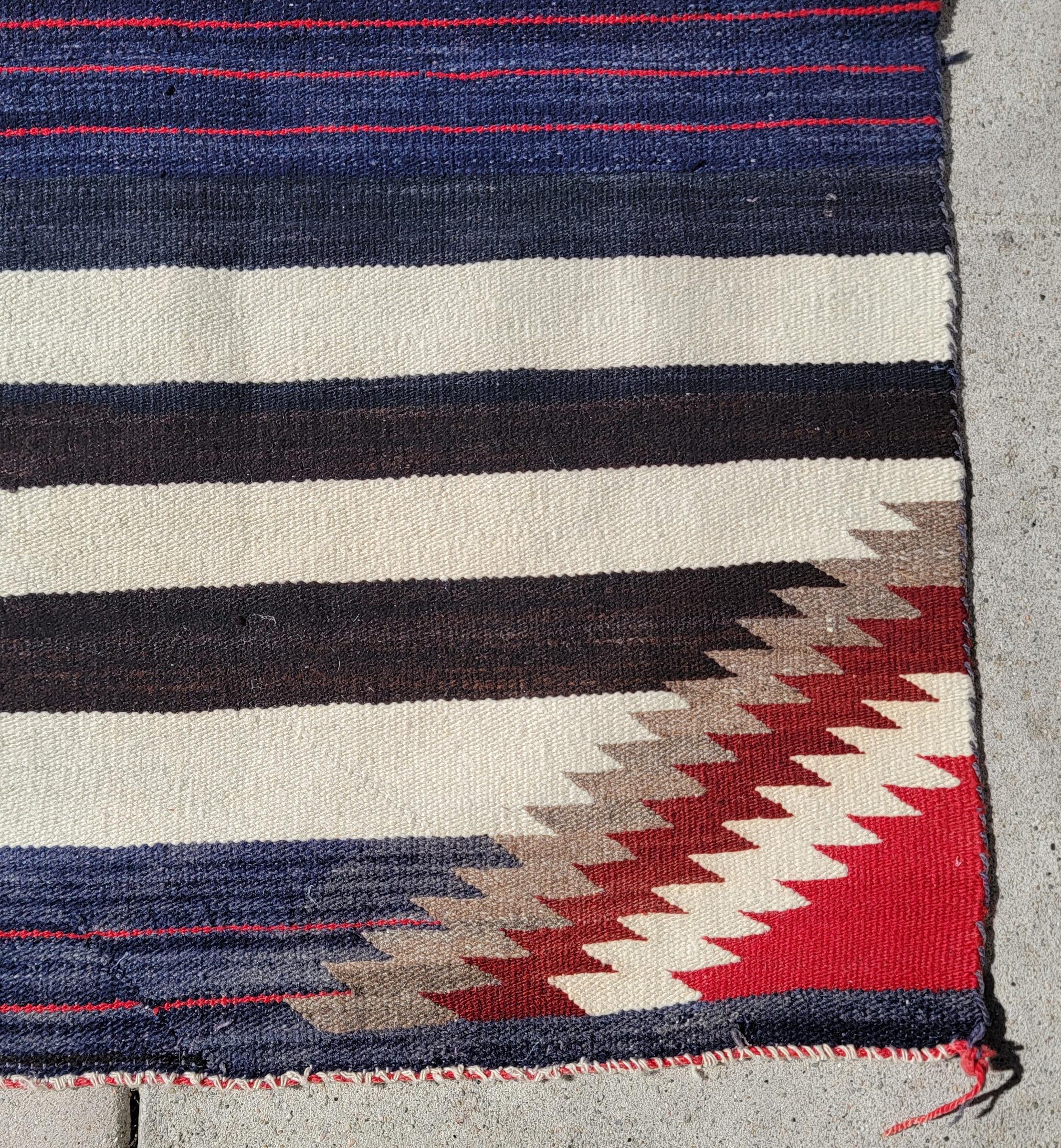 Hand-Knotted Navajo Indian Weaving, Third Phase