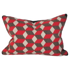 Navajo Indian Weaving Tumbling Blocks Pillow