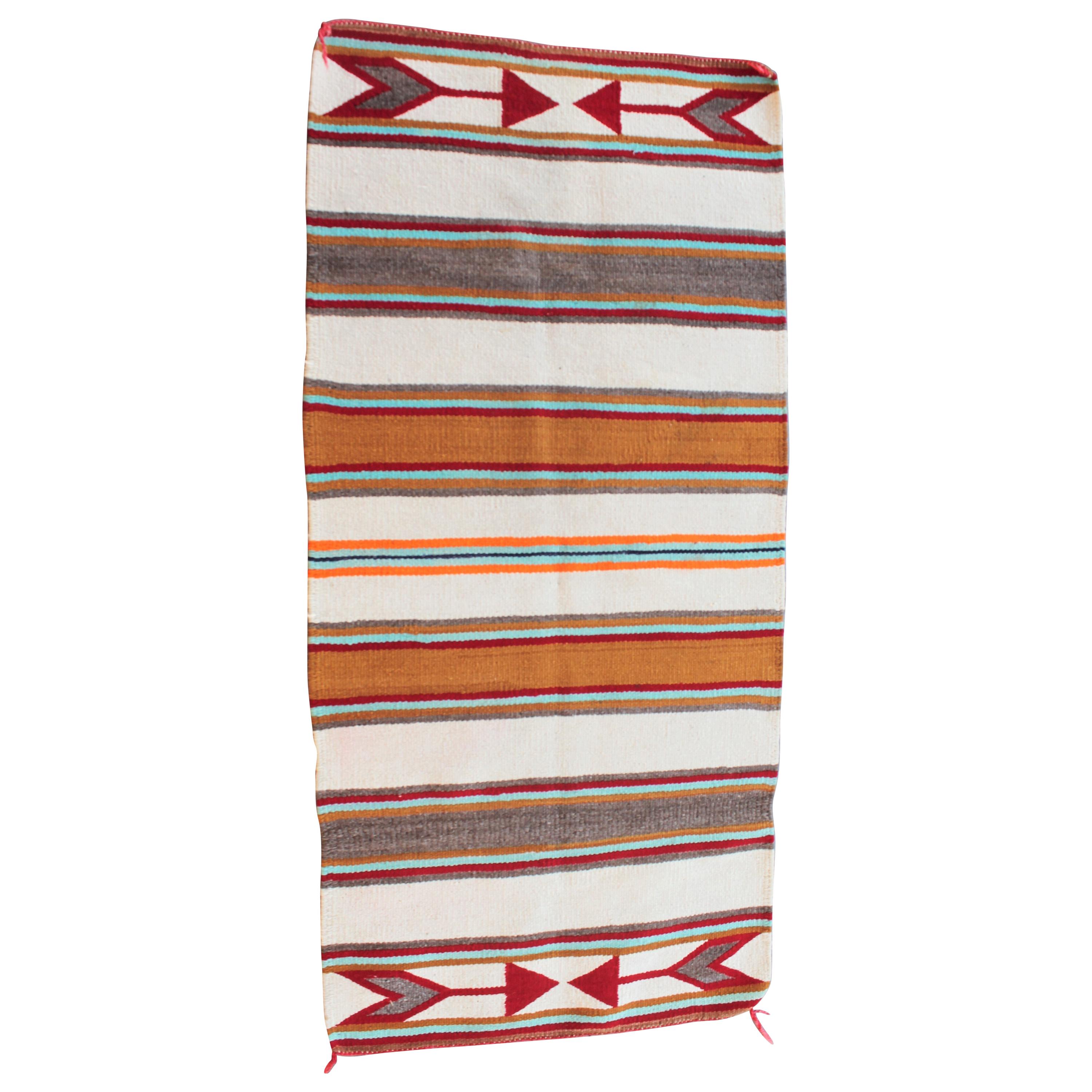 Navajo Indian Weaving with Arrows