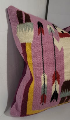 Navajo Indian Weaving / Yei Weaving Pillow