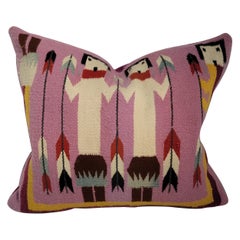Navajo Indian Weaving / Yei Weaving Pillow