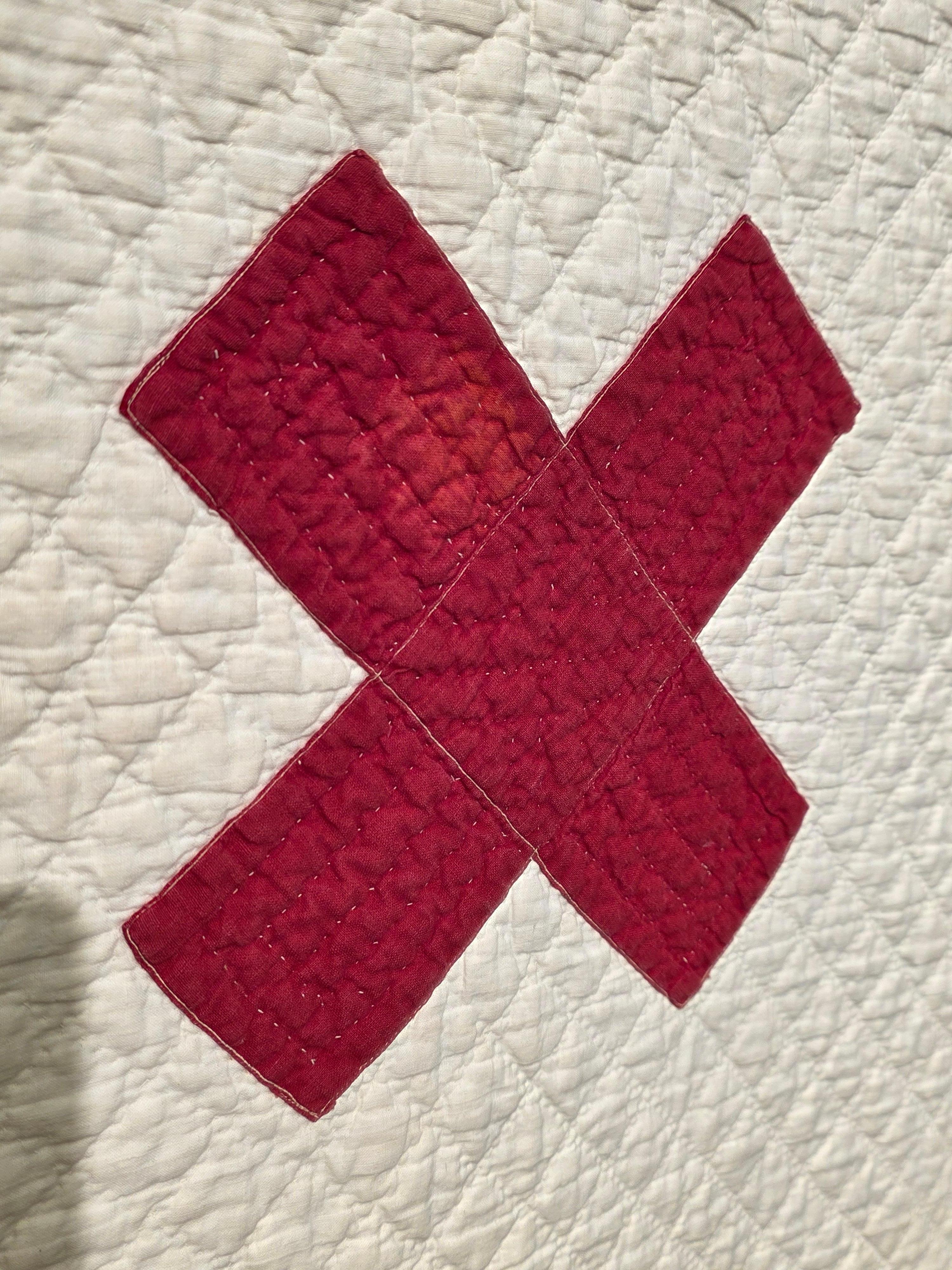Colcha americana del siglo XIX con influencia navajo en venta 5