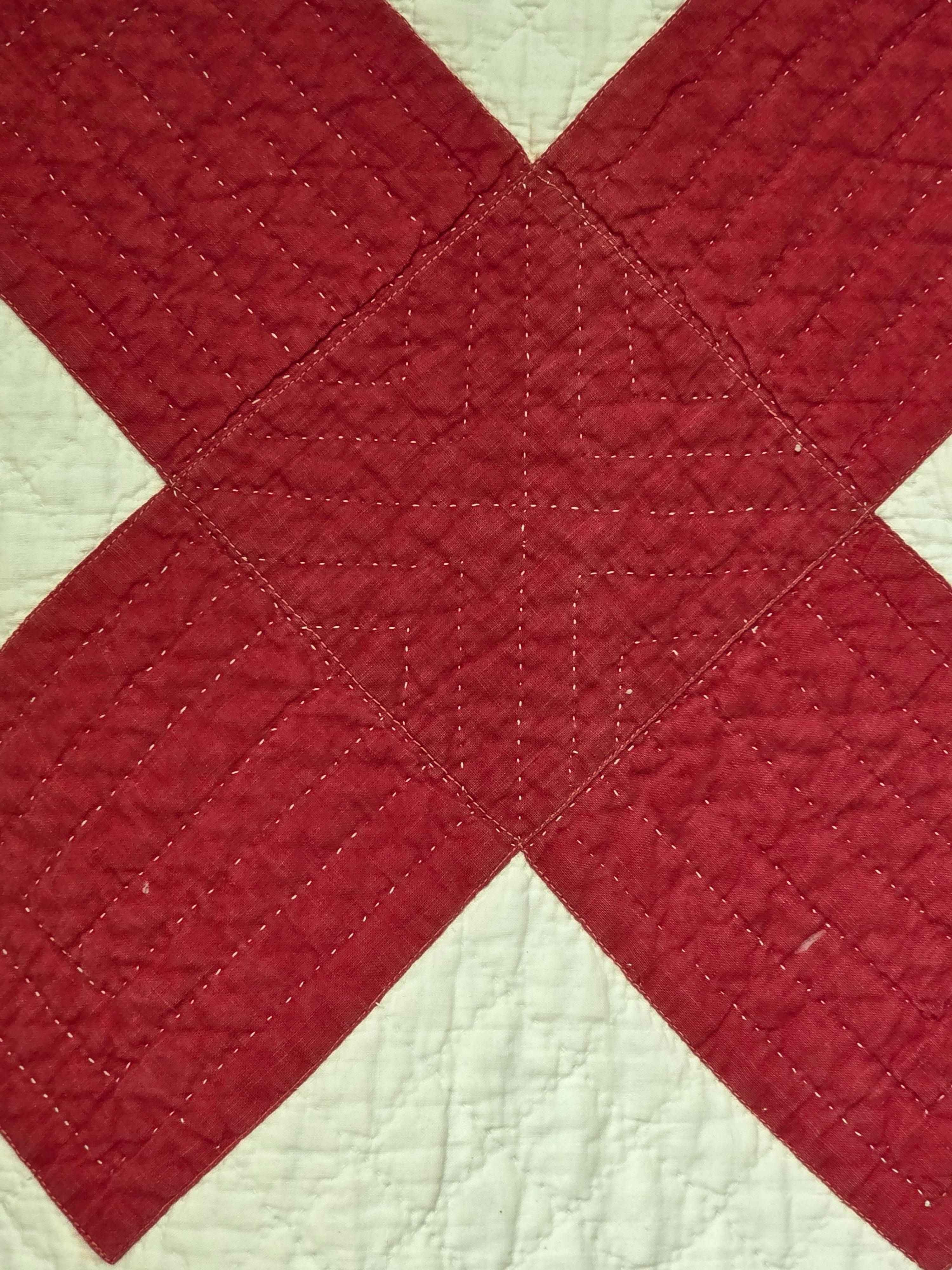 Colcha americana del siglo XIX con influencia navajo en venta 1