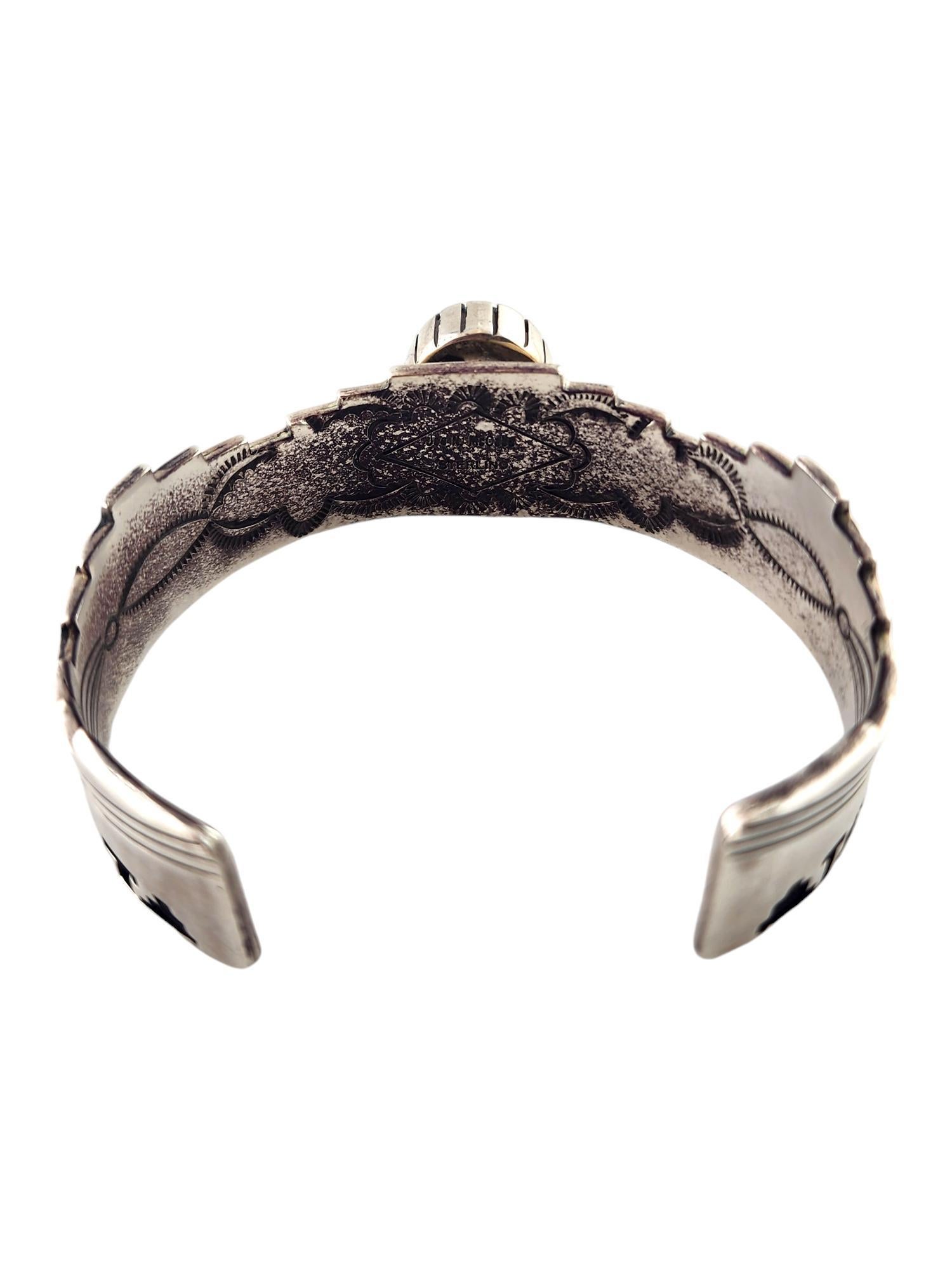 Donna Bracciale in turchese in argento sterling Navajo Joe N. McCabe #18673 in vendita