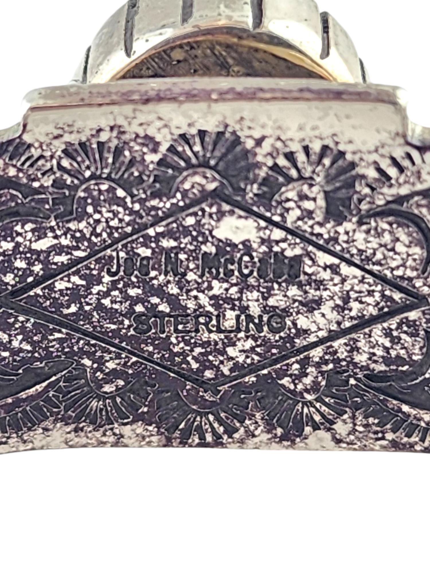 Bracciale in turchese in argento sterling Navajo Joe N. McCabe #18673 in vendita 1