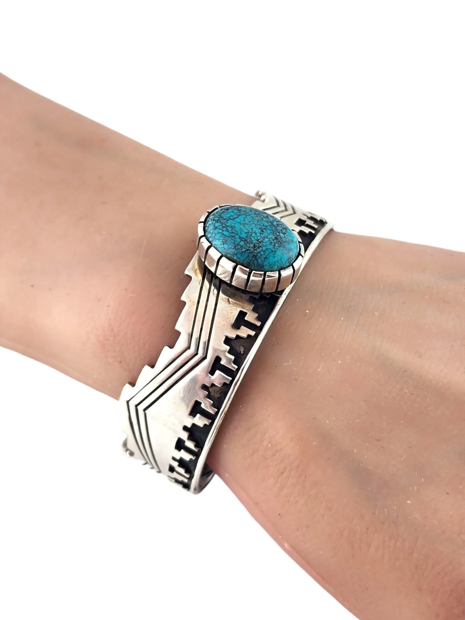 Bracciale in turchese in argento sterling Navajo Joe N. McCabe #18673 in vendita 2