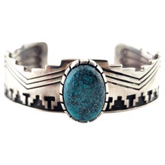 Bracciale in turchese in argento sterling Navajo Joe N. McCabe #18673