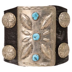 Navajo Ketoh Bow Guard Leather Cuff Bracelet