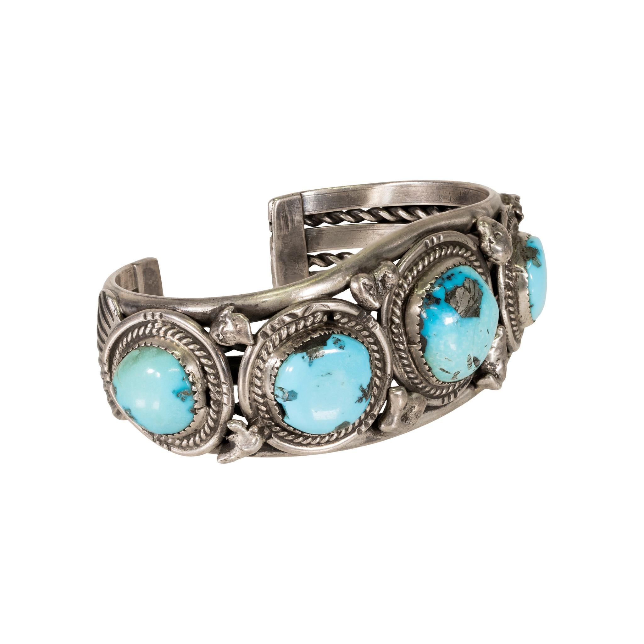 navajo kingman turquoise bracelet