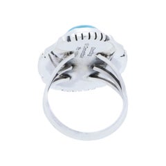 Navajo Kingman Turquoise and Sterling Silver Ring