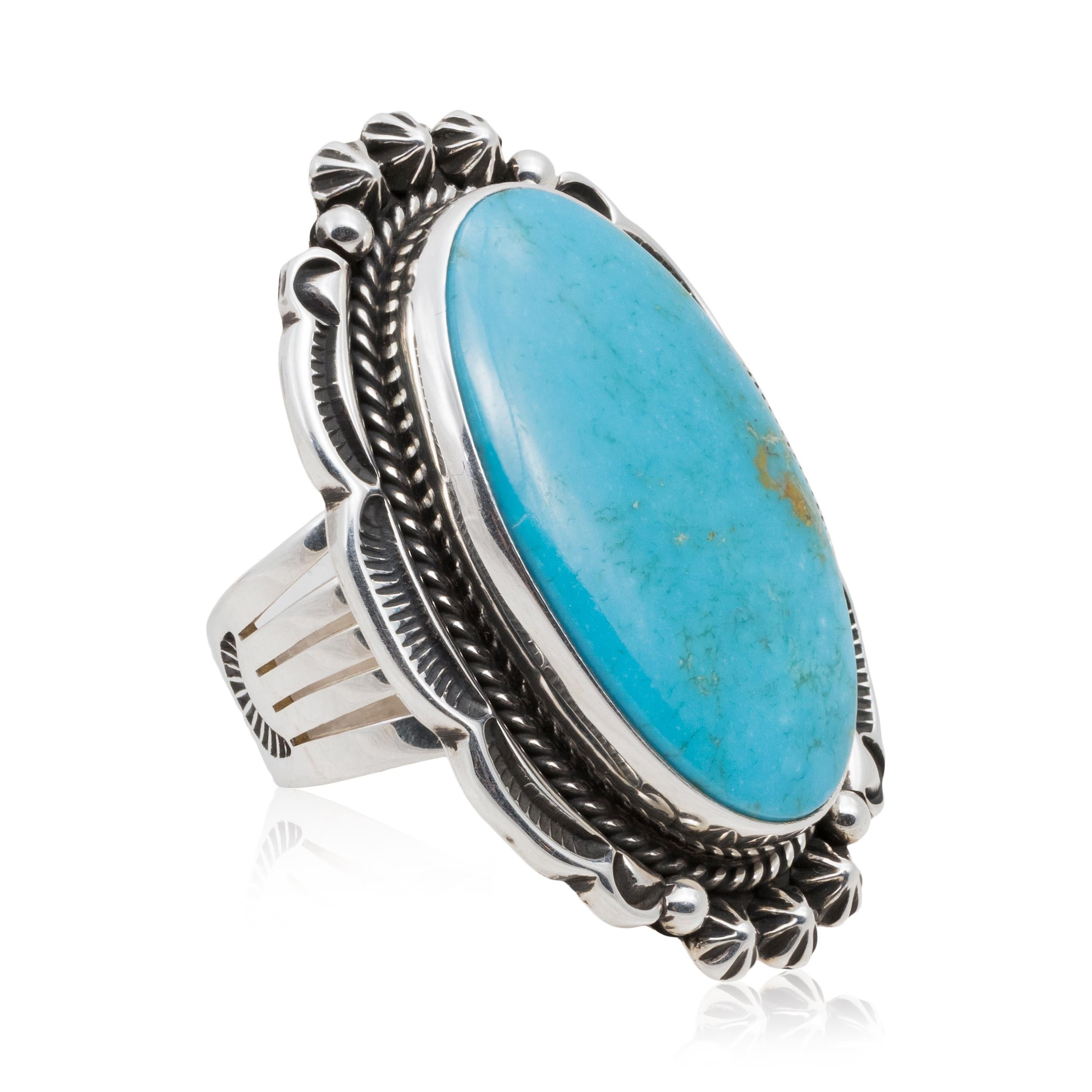 Navajo Kingman Turquoise Ring at 1stDibs