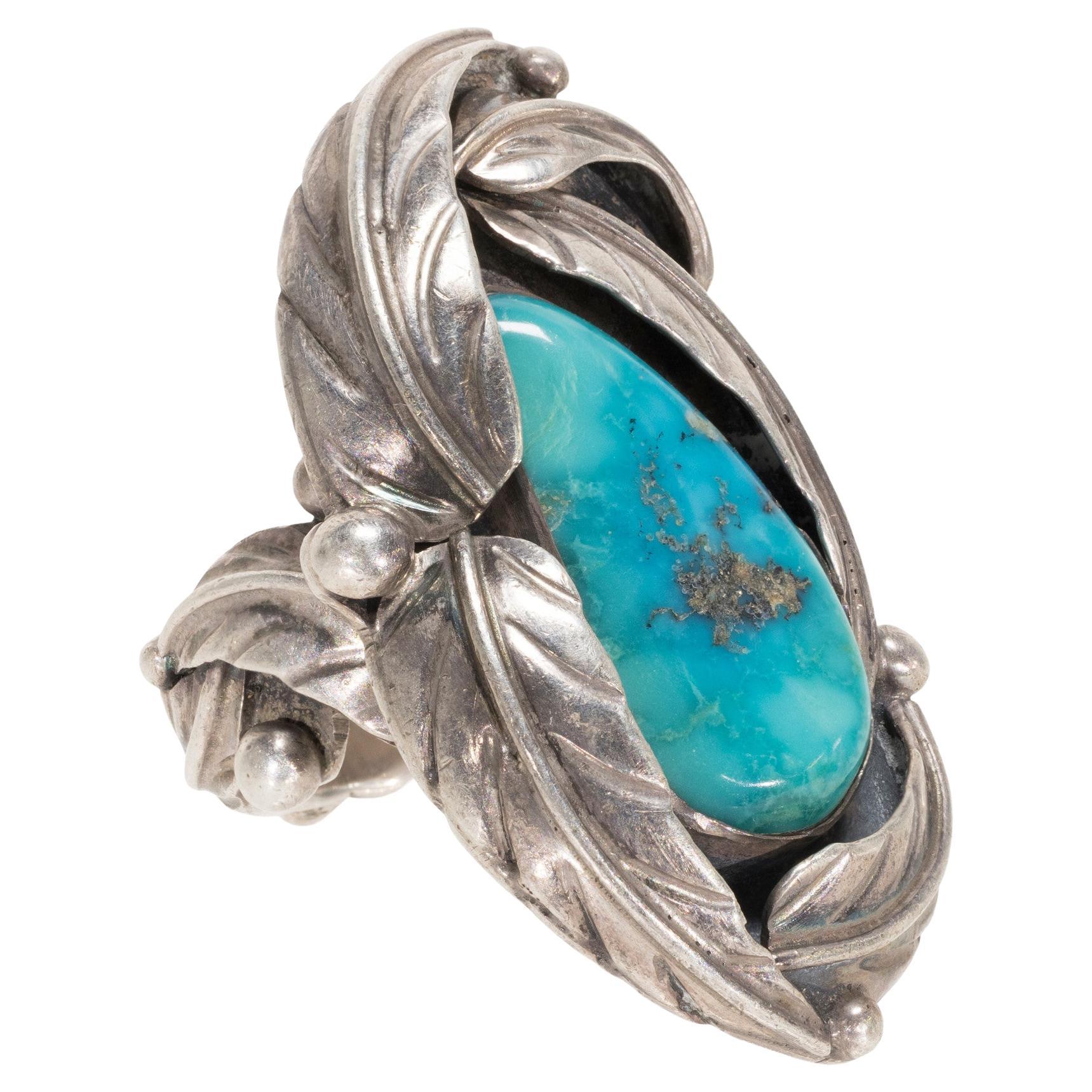 Navajo Kingman Turquoise Ring For Sale
