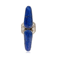 Navajo Lapis und Sterling Ring