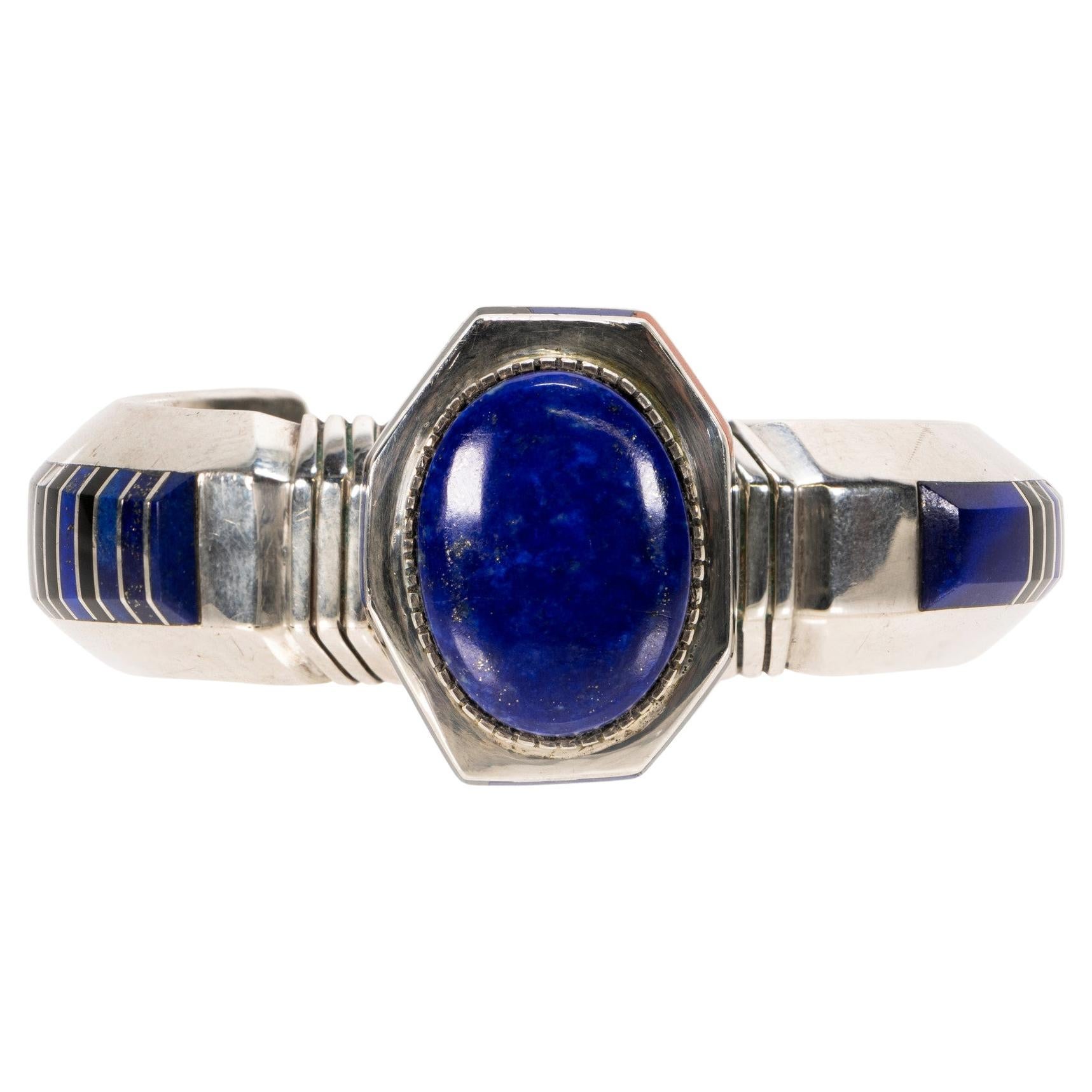 Navajo Lapis Manschettenknopf-Armband