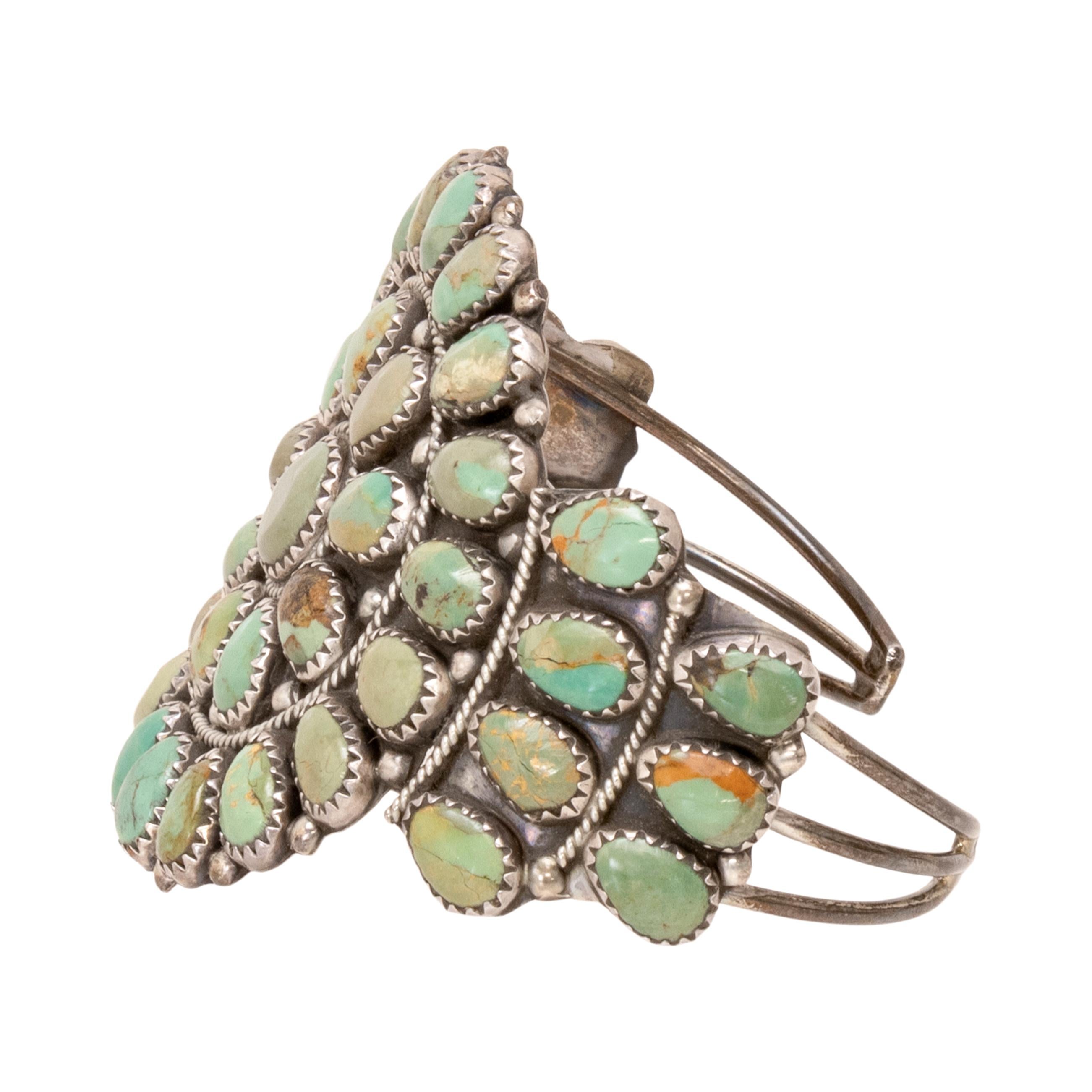 Pulsera Navajo Manassa Turquesa nativo estadounidense en venta