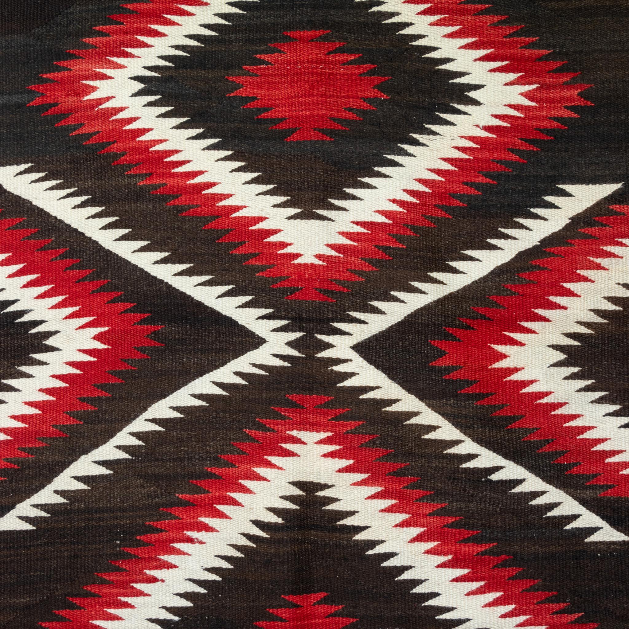 Hand-Woven Navajo Merino Wool Dazzler For Sale