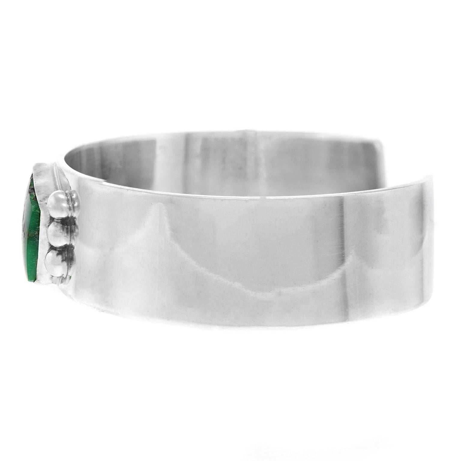 Navajo Modern Sterling Cuff Bracelet 1