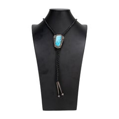 Navajo Morenci Turquoise Bolo