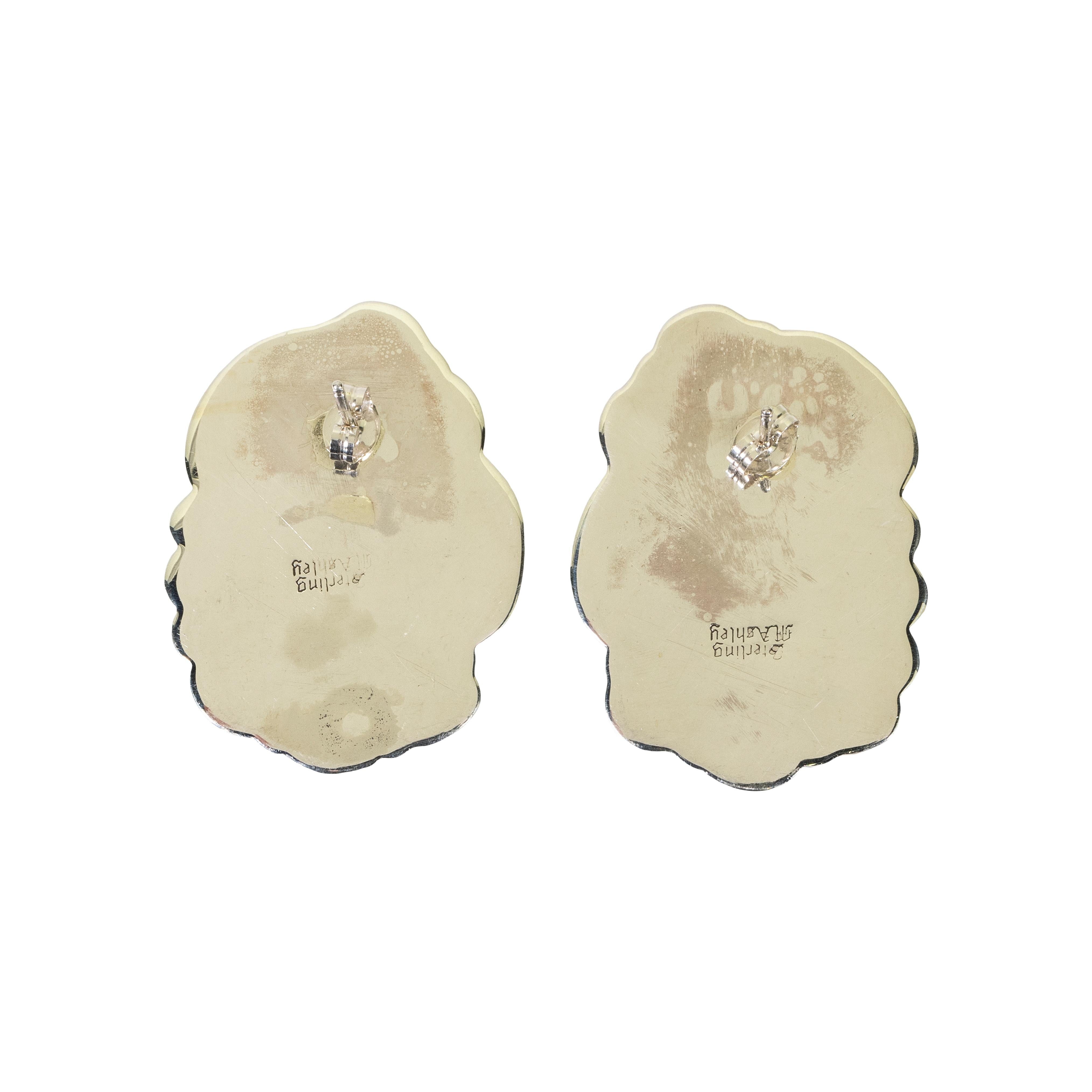 Taglio misto Orecchini a goccia Navajo con pietre multiple e argento sterling in vendita