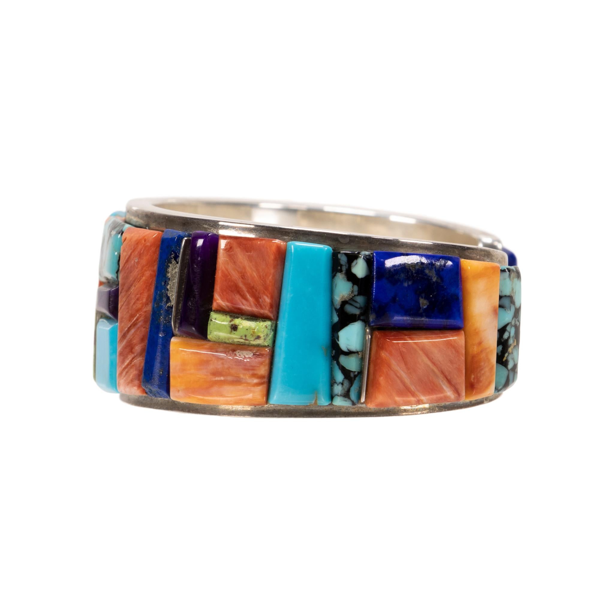 Brazalete Navajo Multi Piedra nativo estadounidense en venta