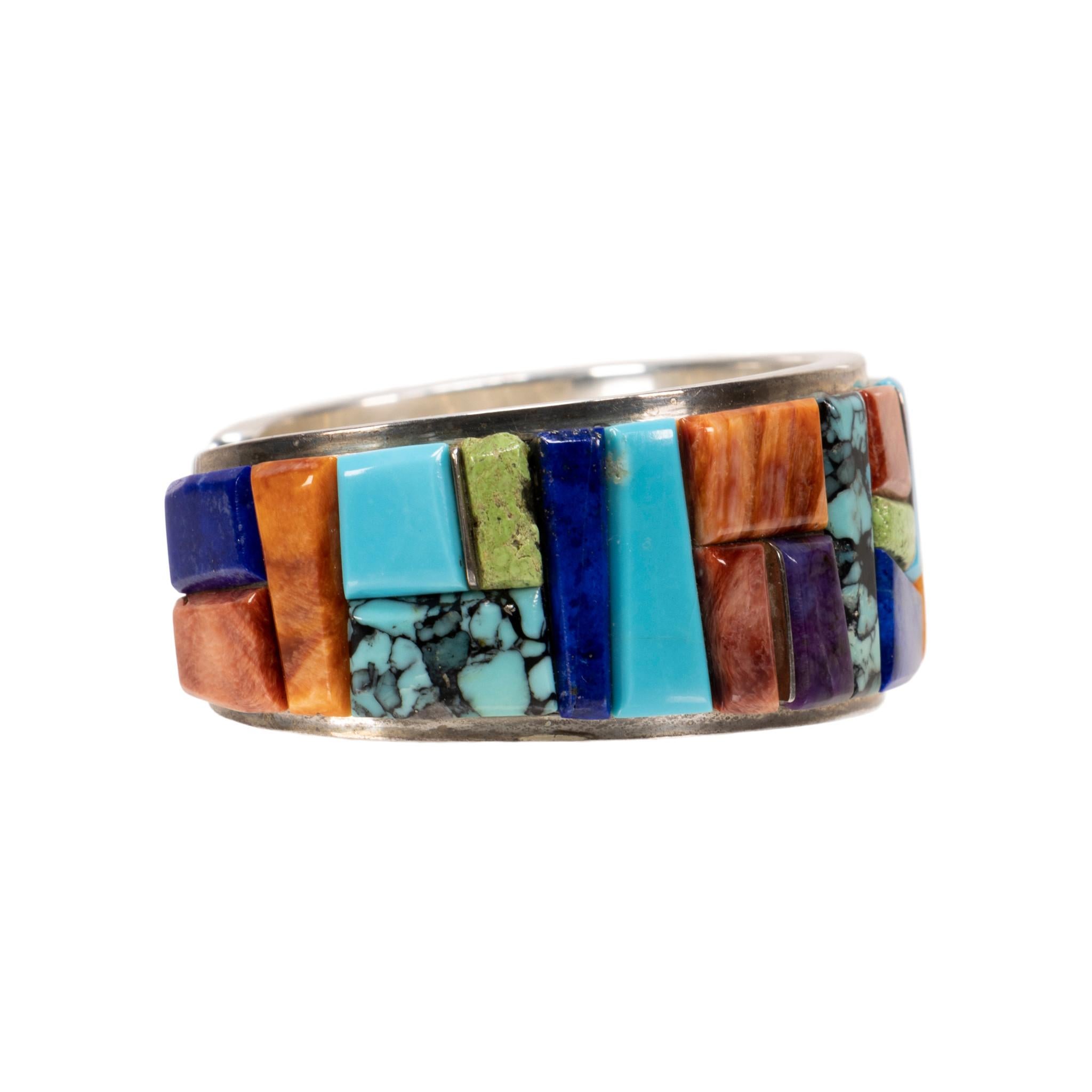 Brazalete Navajo Multi Piedra Corte mixto en venta