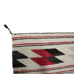 Navajo Native American Indian Spun & Woven Wool “Eye Dazzler” Mat C1920