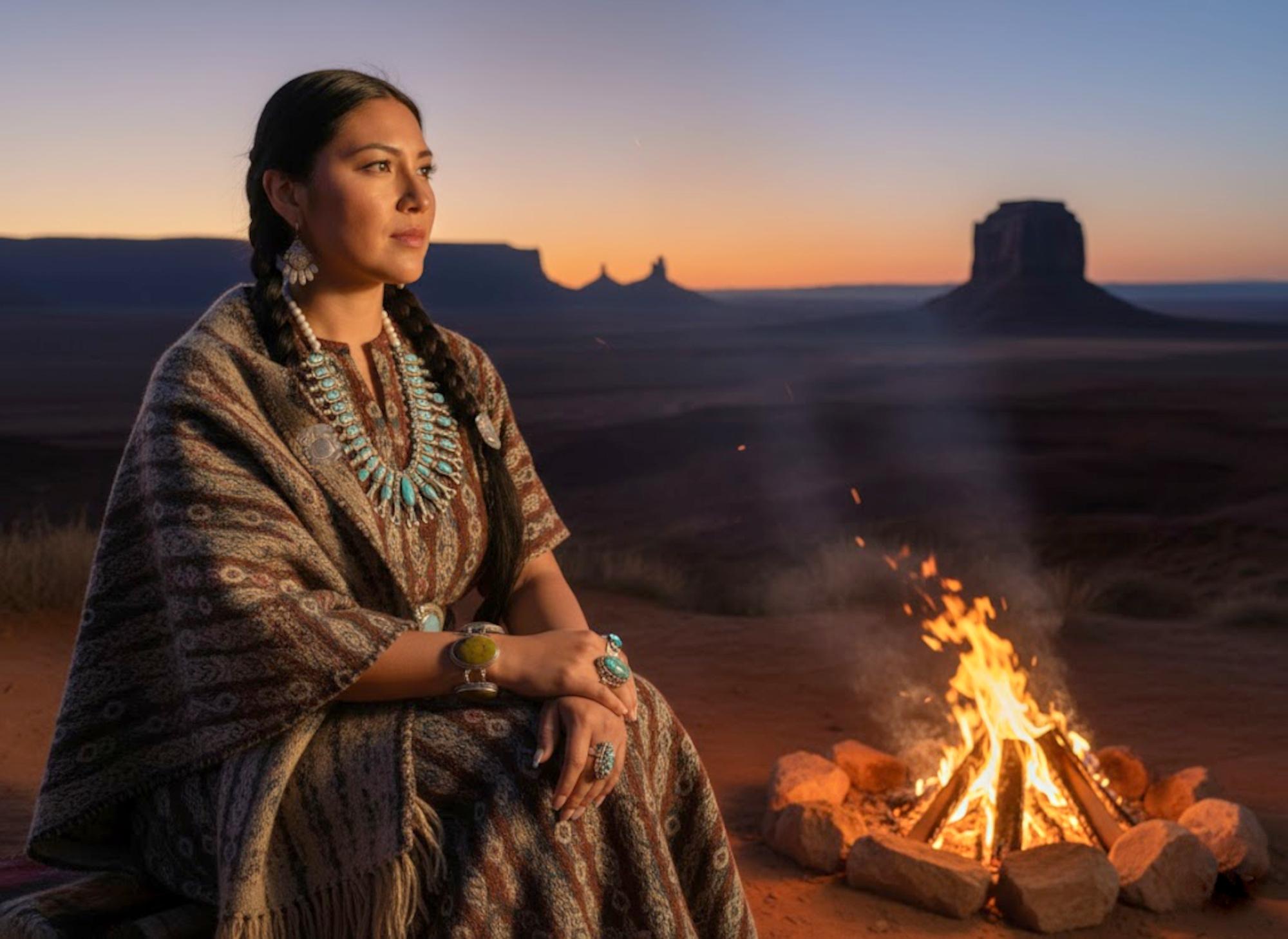 Bracelet Navajo amérindien roi vert turquoise en vente 1