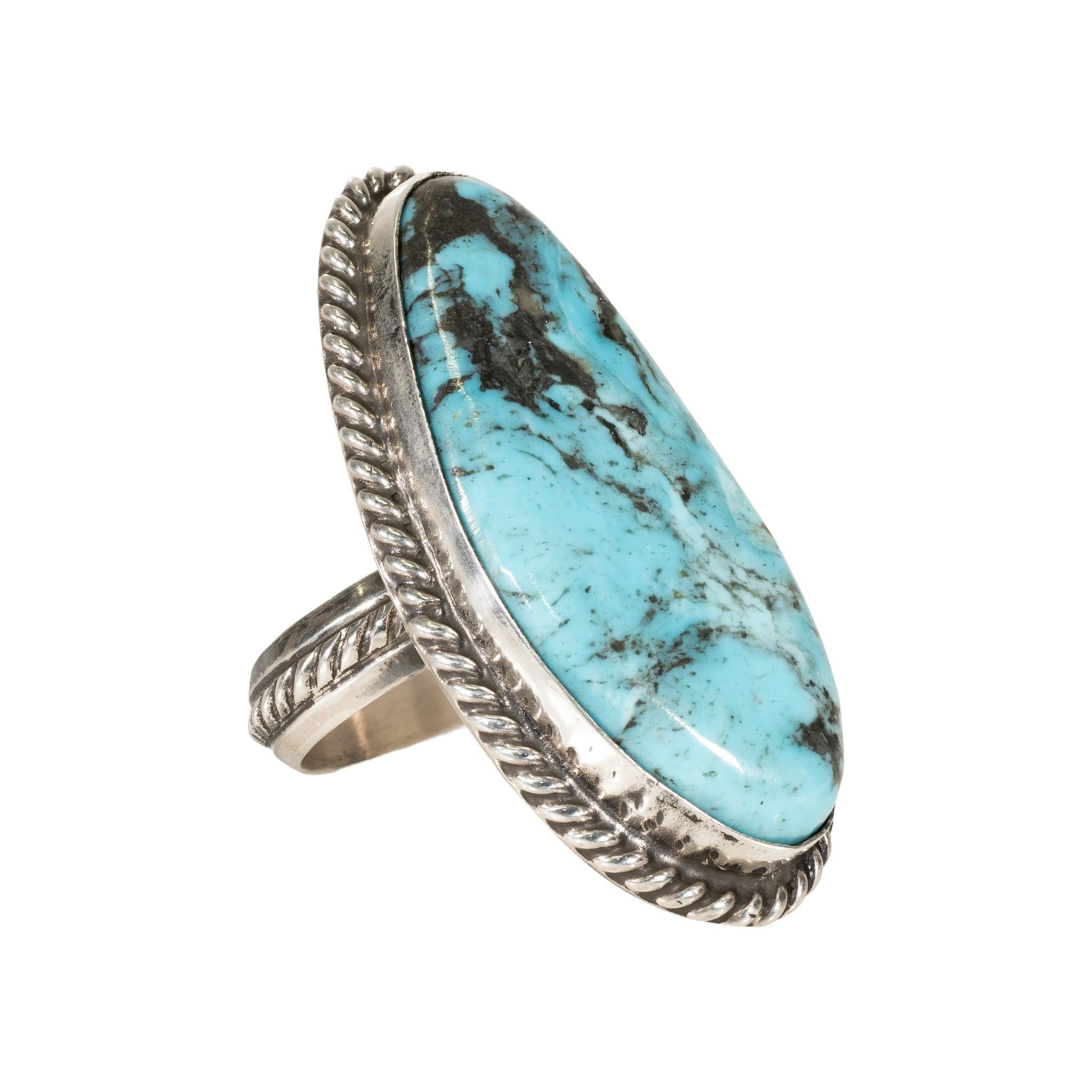 indian turquoise ring