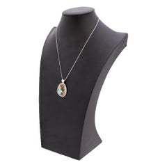 Navajo Number 8 Turquoise and Sterling Silver Pendant