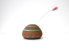 Navajo pottery vase, vintage navitve american art by Tanya & Garrett Bennett