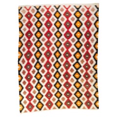Navajo Red Mesa Dazzler Area Wool Weaving