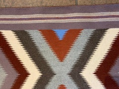 Navajo Red Mesa Style Four Corners Area Rug