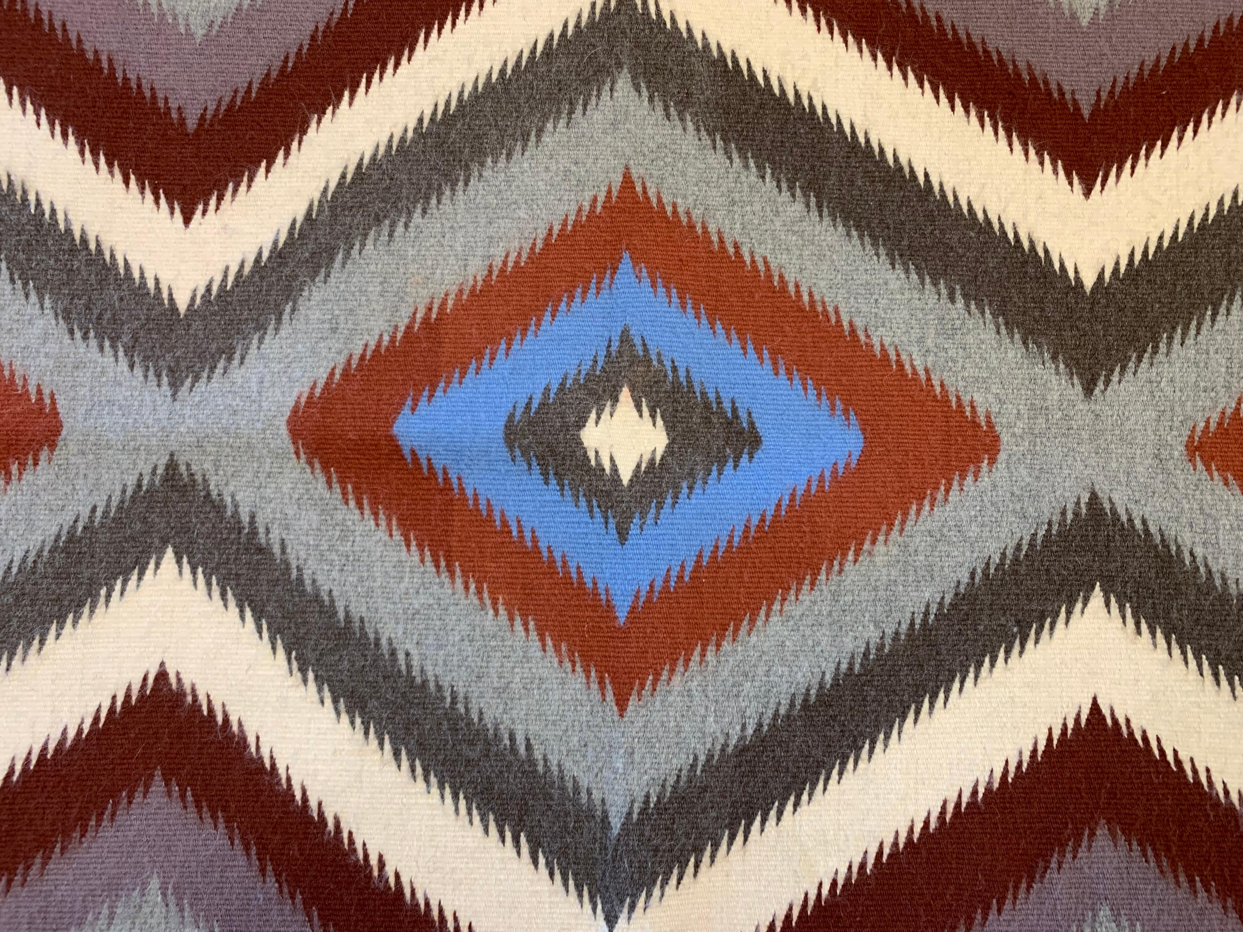 Navajo Red Mesa Style Four Corners Area Rug In Excellent Condition For Sale In Scottsdale, AZ