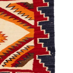 Navajo Red Mesa Transitional Single Saddle Wool Weaving (Tessitura di lana a sella singola)