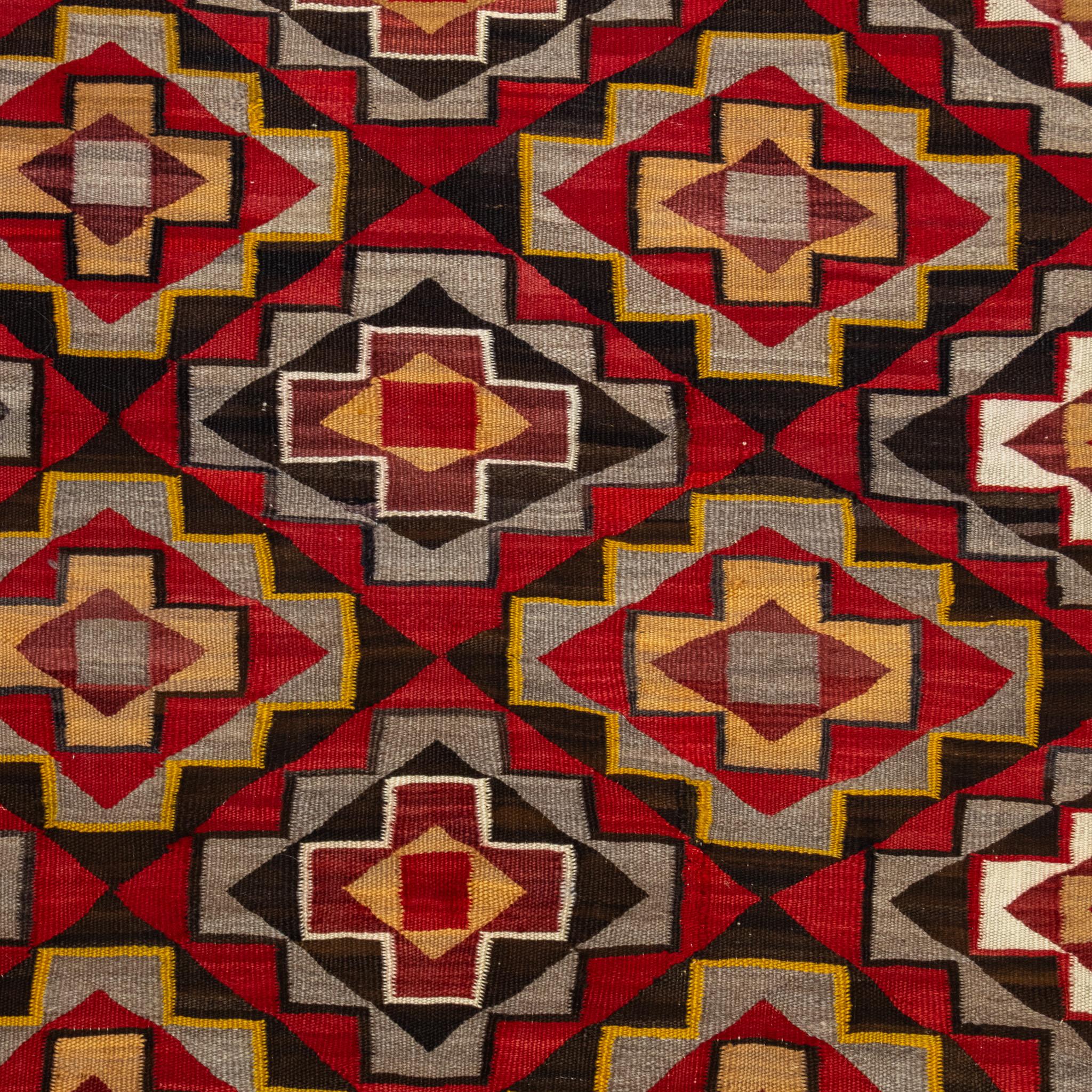 American Navajo Red Mesa Weaving For Sale
