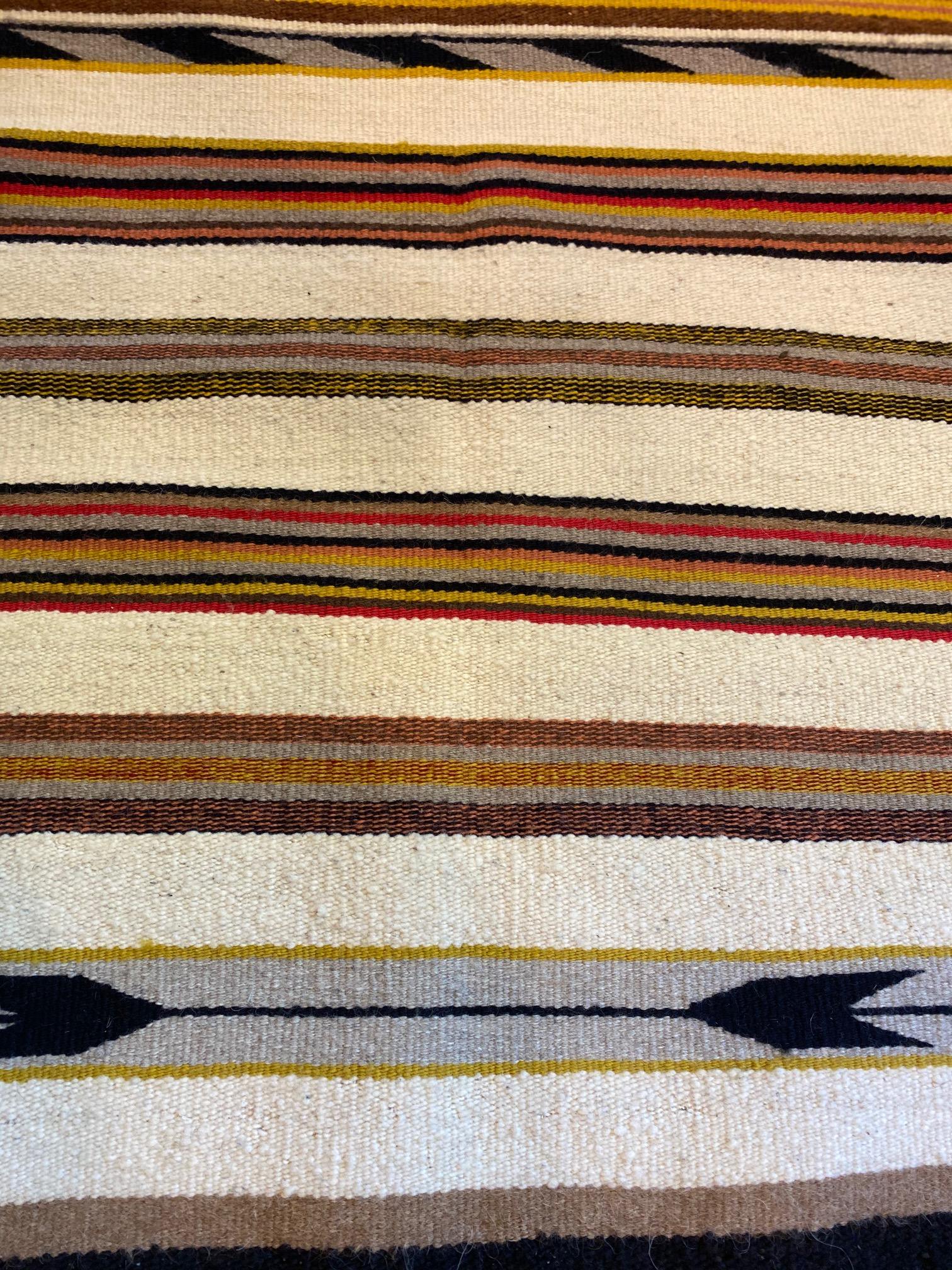 Hand-Woven Navajo Rug, circa 1920s