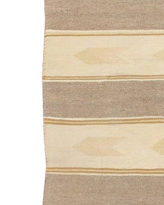 Cream and Beige Navajo Rug, Early 20th Century