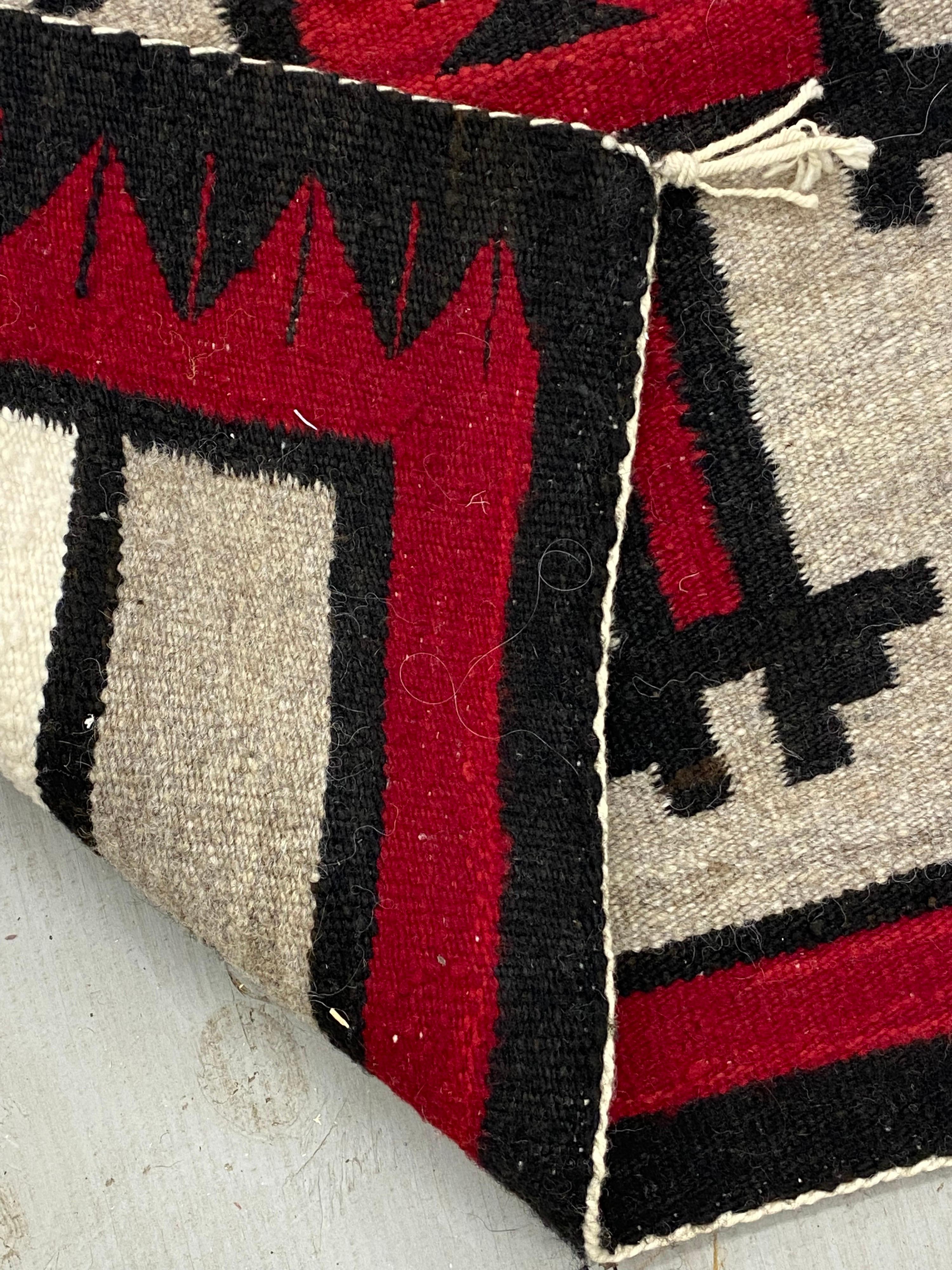 Late 20th Century Navajo Rug, Ganado Red, by Ruth Draper