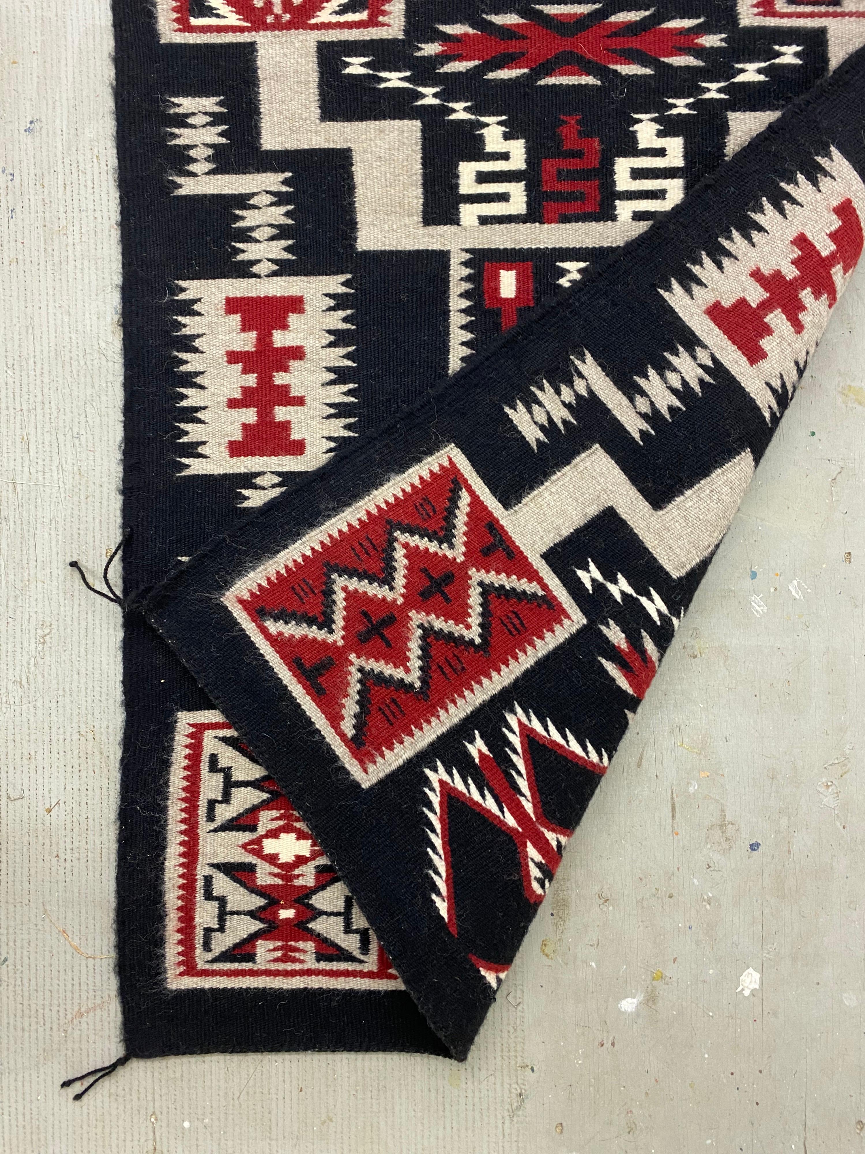 Navajo Rug Storm Pattern, Wool by Rena Robertson 1