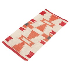 Manta navajo para silla de montar en lana tejida a mano, c. 1940