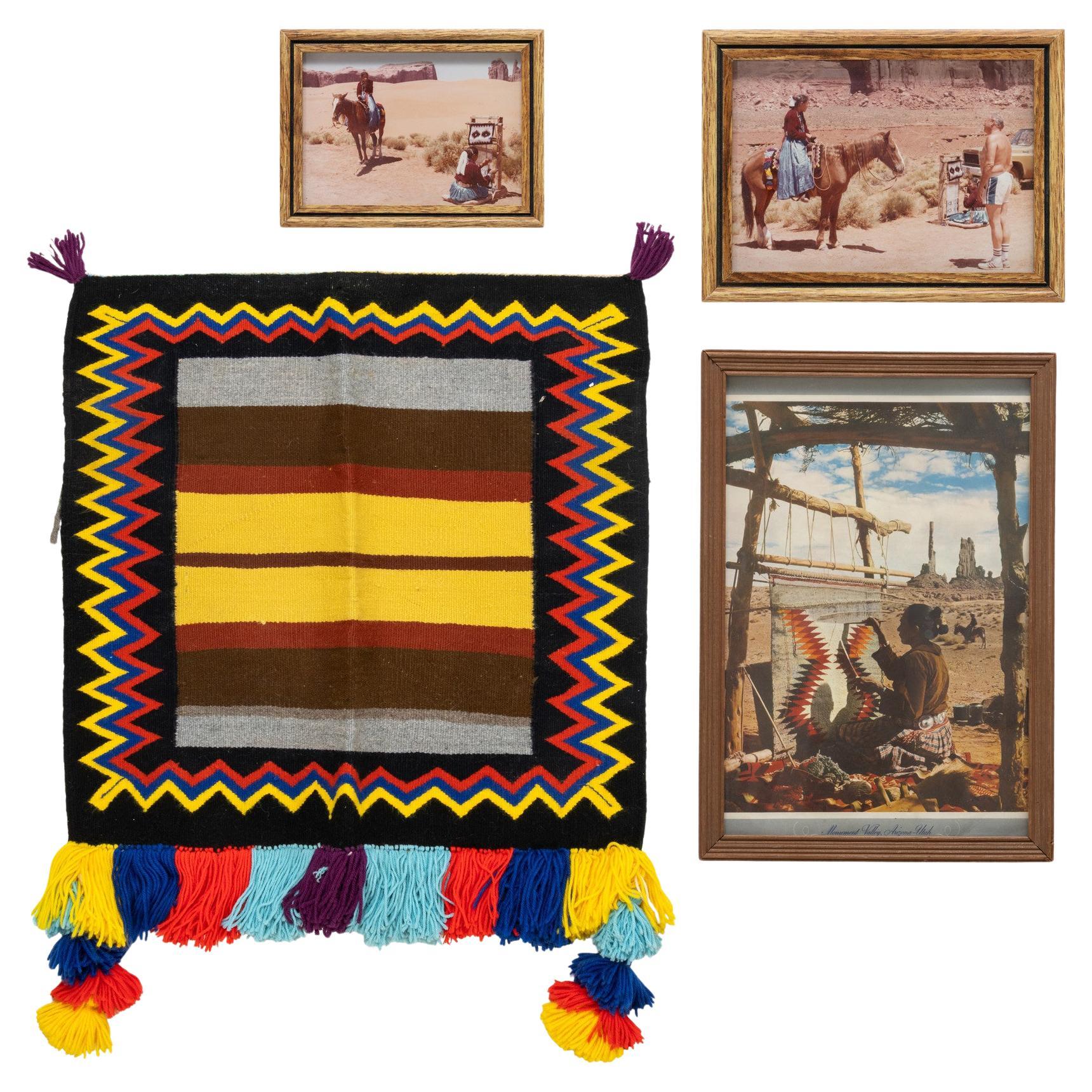 Navajo Single Saddle Weaving Collection For Sale