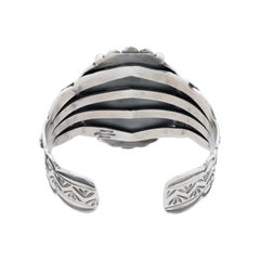 Bracelet manchette en turquoise Single Stone de Navajo