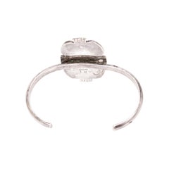 Navajo Single-Stone Turquoise Cuff Bracelet