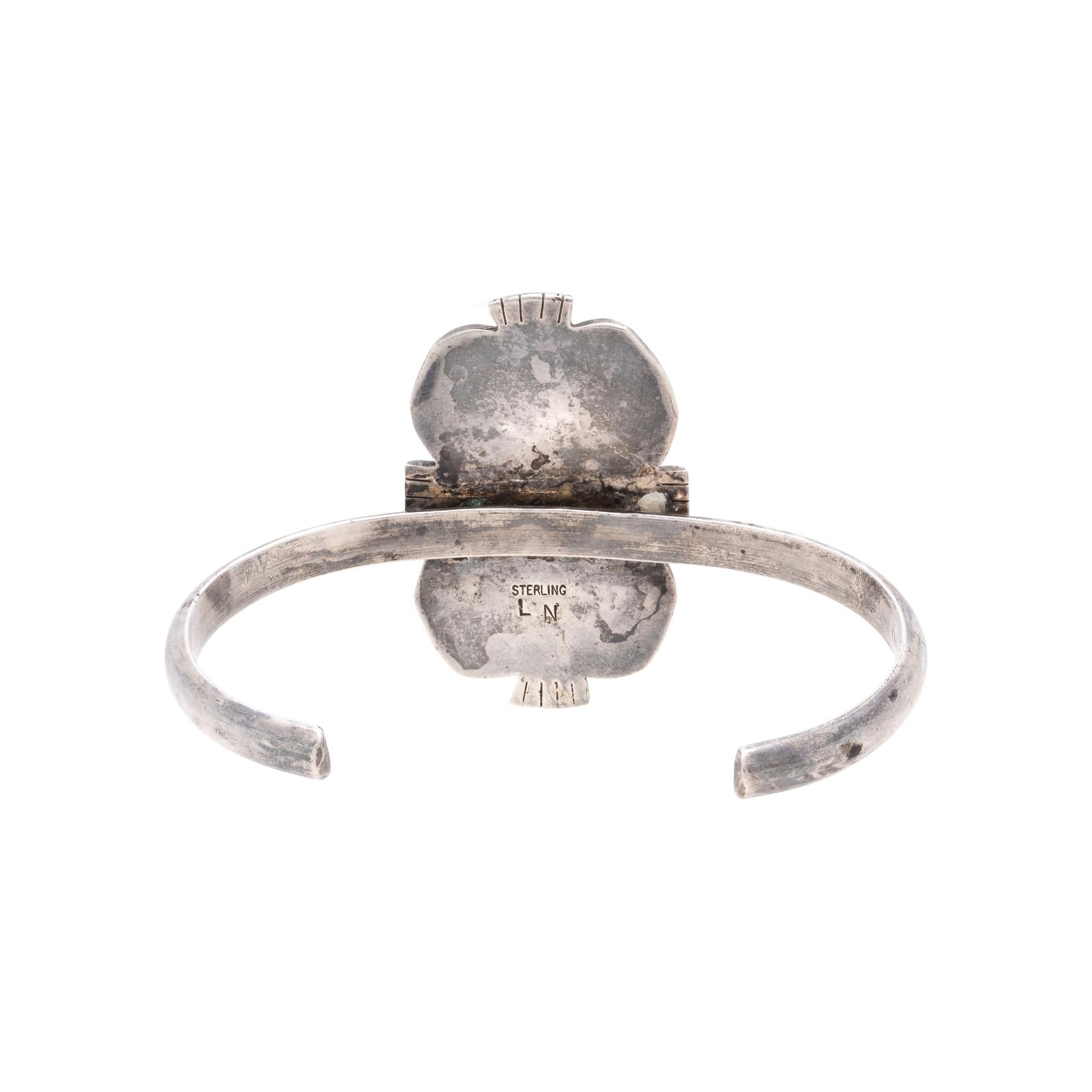 Bracciale Single Stone in turchese Navajo In condizioni buone in vendita a Coeur d Alene, ID