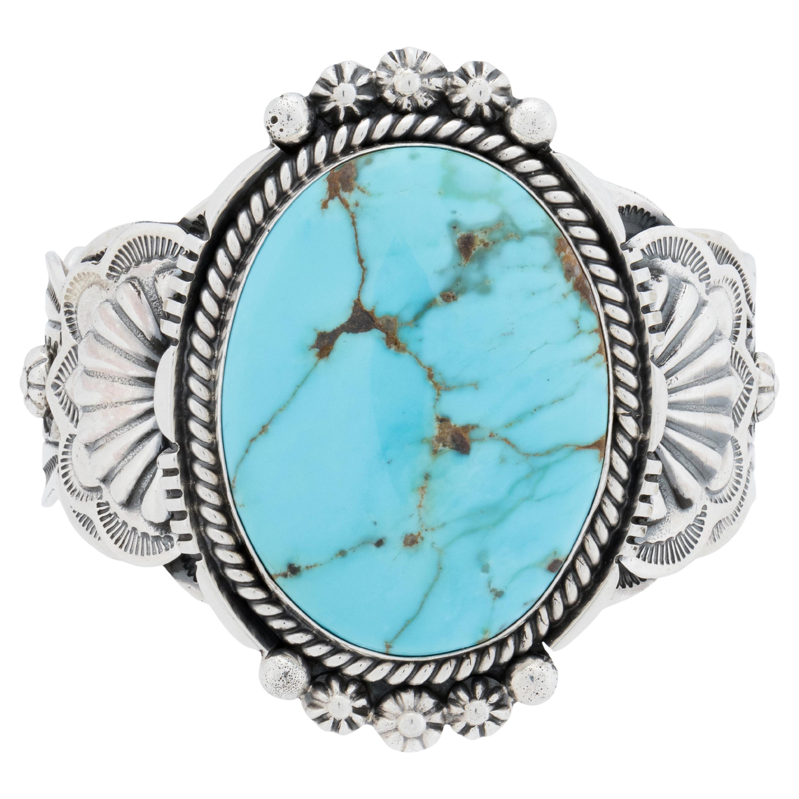 Bracciale Single Stone in turchese di Navajo