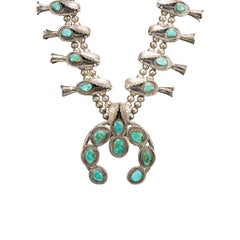 Navajo Squash Blossom Necklace