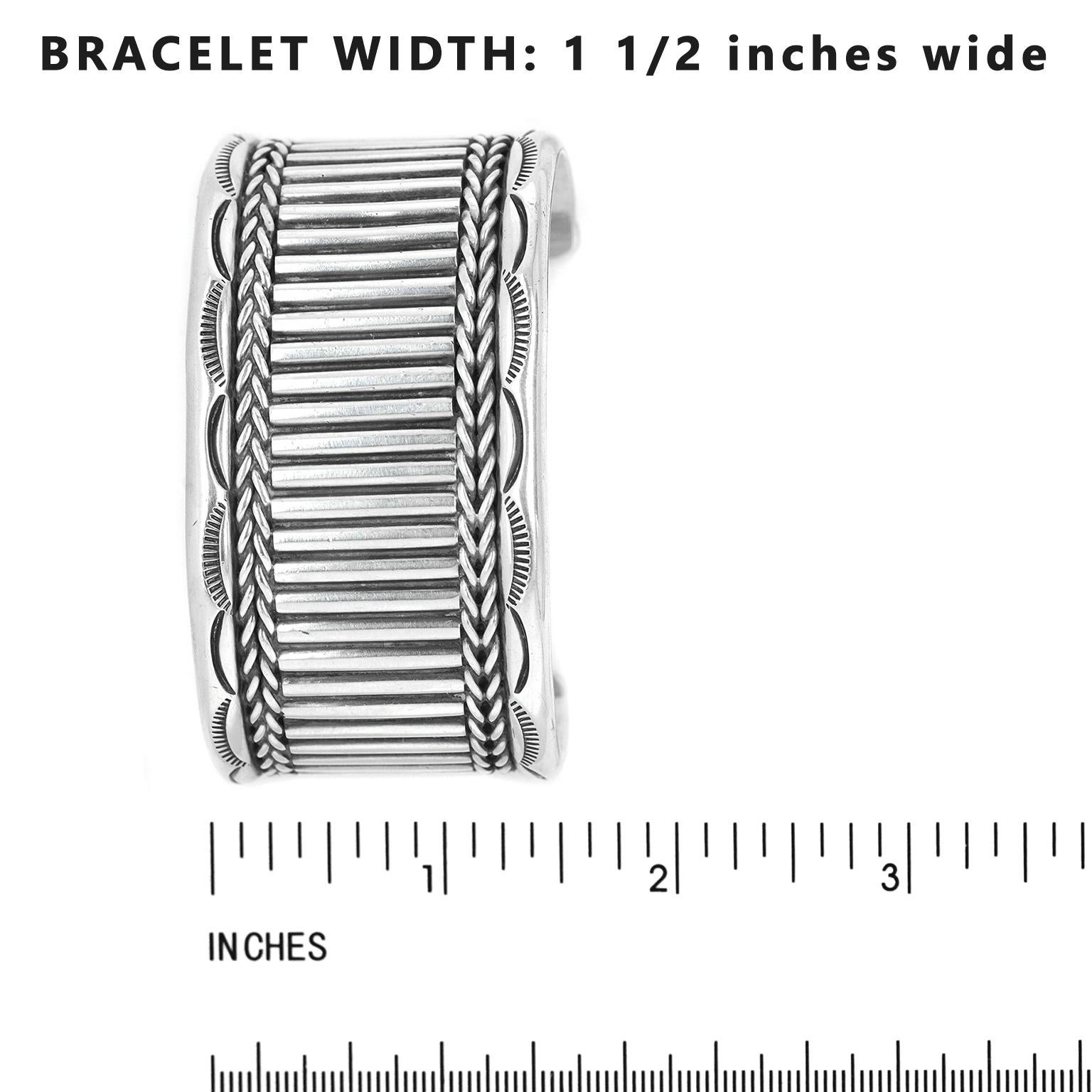 Navajo Sterling Cuff Bracelet 1