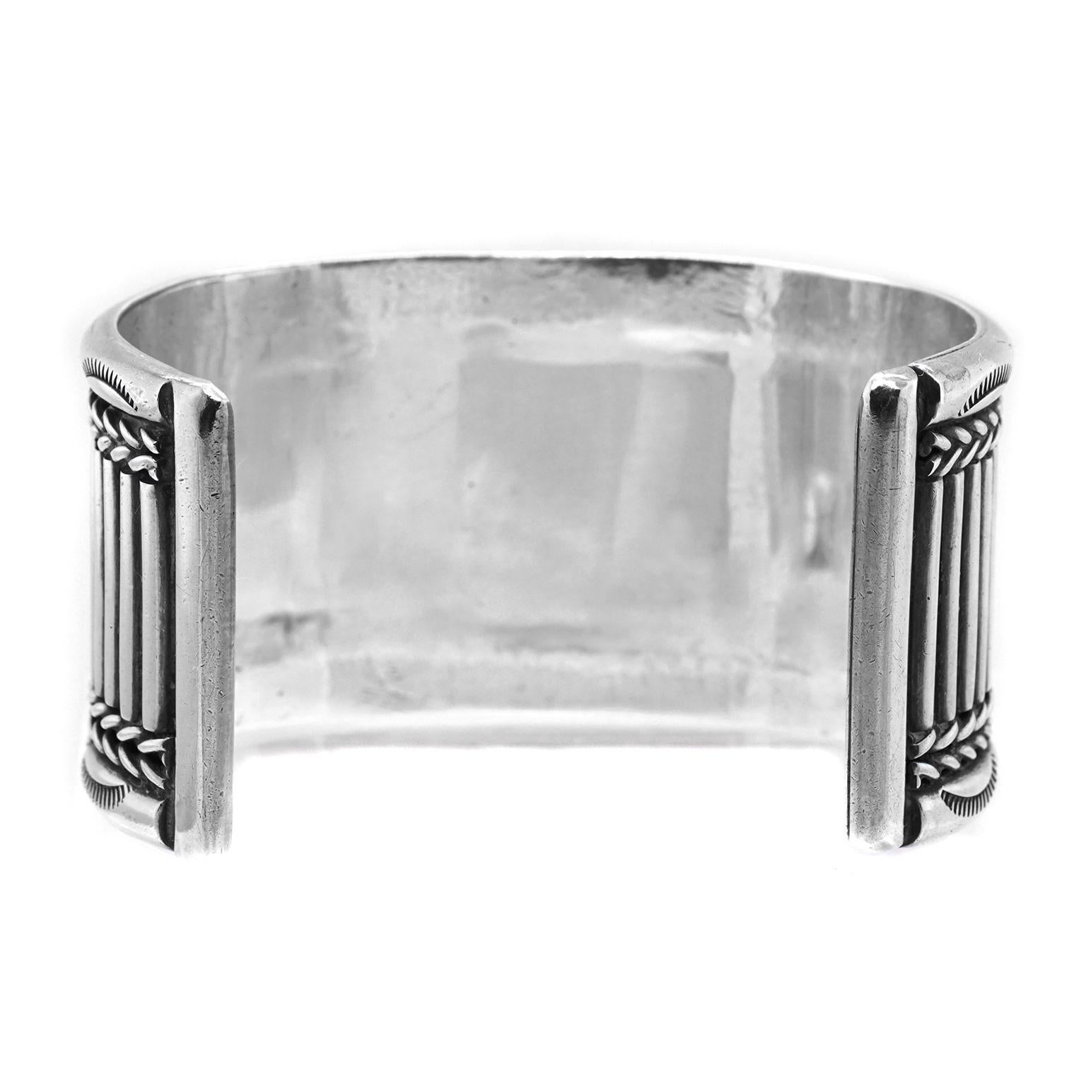 Navajo Sterling Cuff Bracelet 3