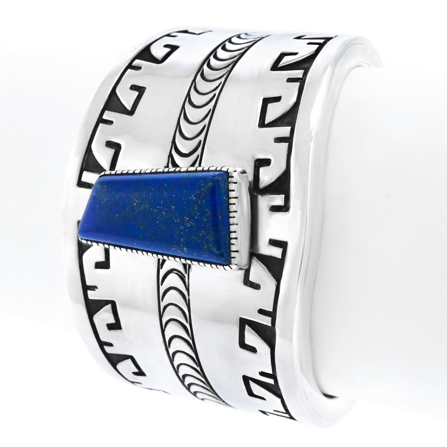 Navajo Sterling Cuff Bracelet Johnathan Nez 2