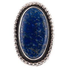Navajo Sterling Lapis Ring von Chimney Butte